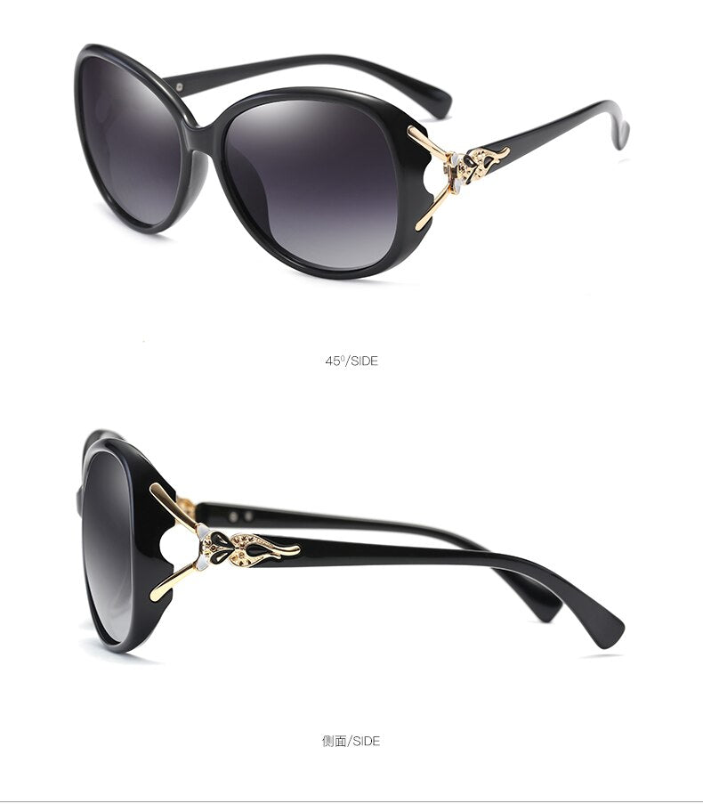 Aidien Women's Oval Sunglasses with Full Rim Polycarbonate Frames - UV Protection Reading Glasses (Style 8842) for Driving, Reading & Outdoor Activities