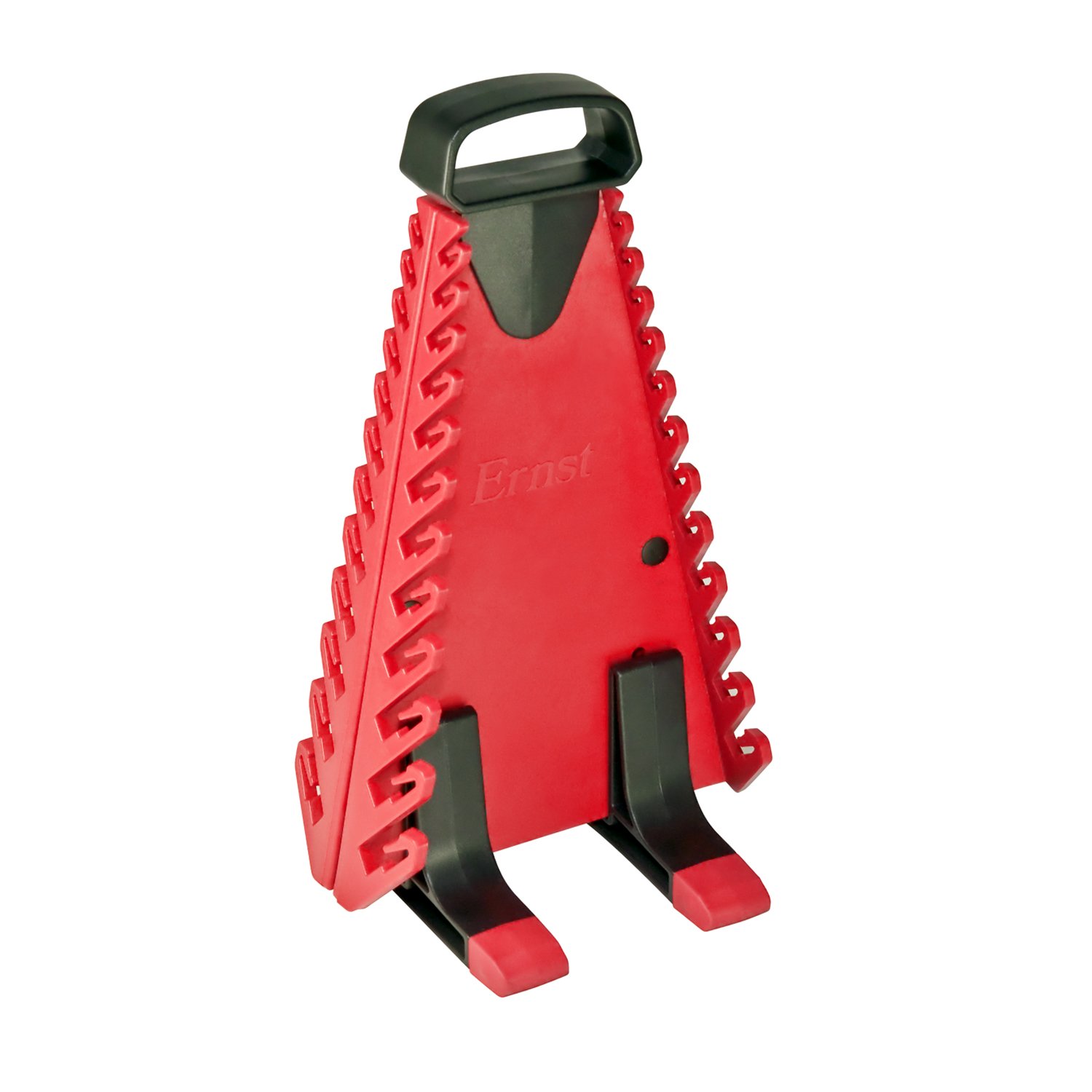 Ernst Manufacturing 5224 Red 24-Tool Wrench Organizer - Heavy-Duty Tool Storage for Mechanics and DIY Enthusiasts - Perfect for Garages, Workshops, and Toolboxes