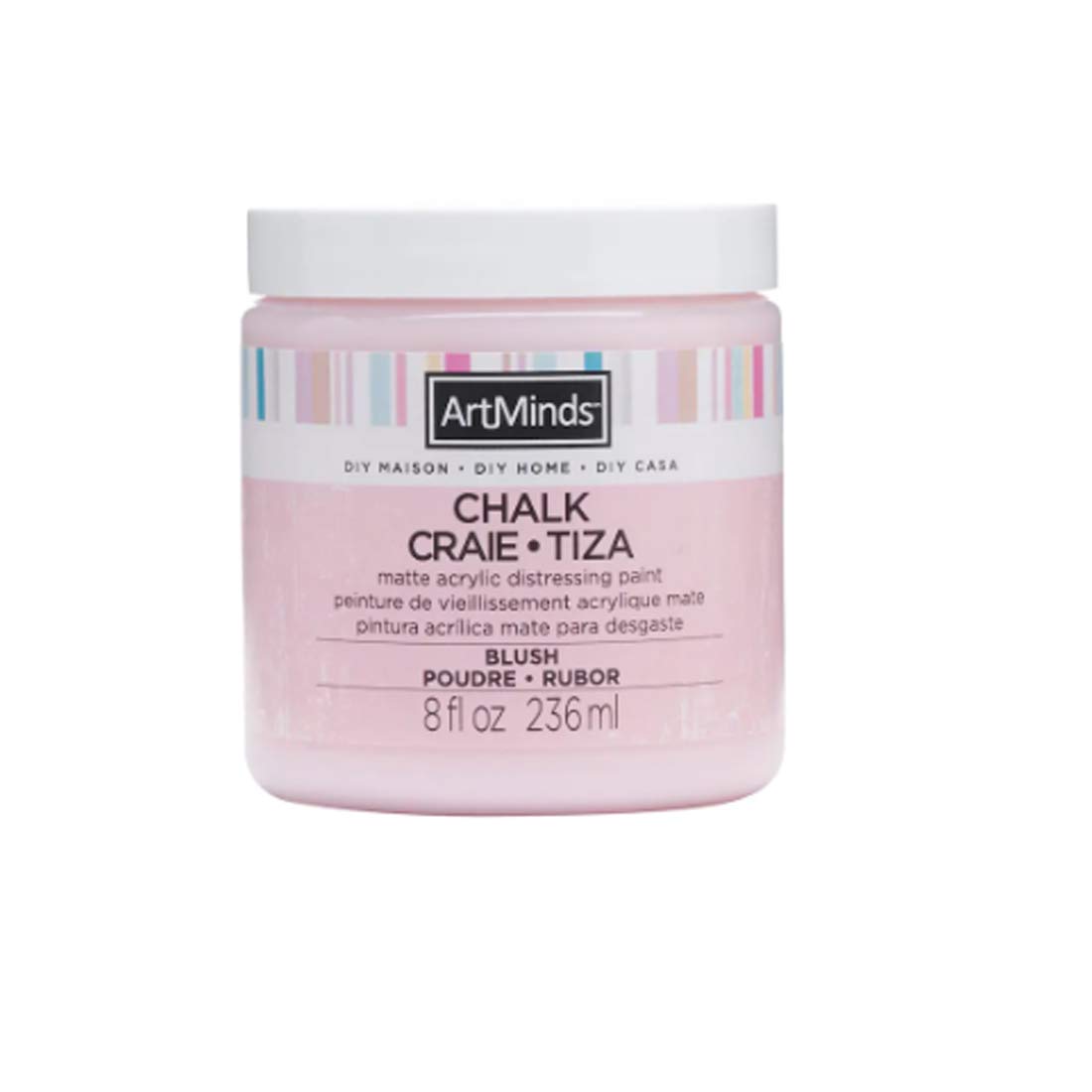 ArtMinds DIY Chalk Distressing Paint for Furniture & Home Decor - 8oz Blush Pink - Perfect for Shabby Chic, Farmhouse Style, and Vintage Furniture Makeovers