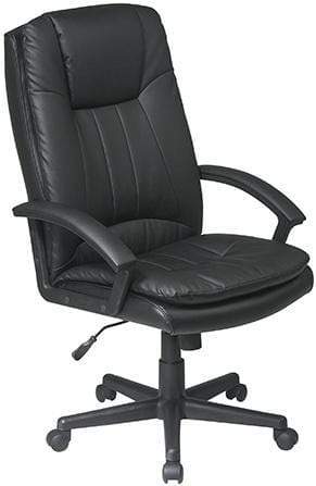 Ergonomic High Back Eco Leather Office Chair - Adjustable Lumbar Support & Tilt Function for Comfortable Working [EC22070] - Perfect for Home Office, Gaming & Professional Workspaces