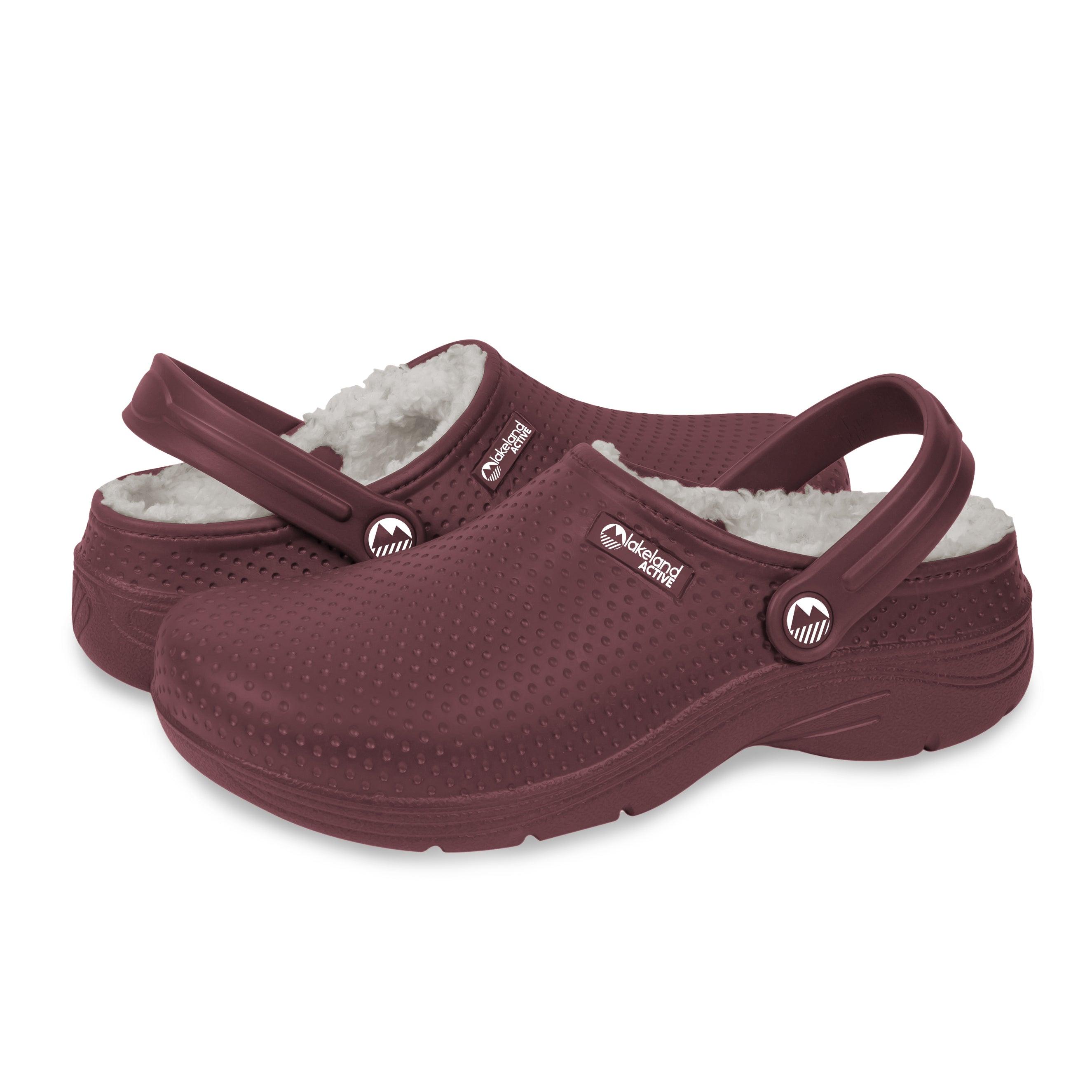 Women's Warm Fleece-Lined Clogs - Slip-Resistant Indoor/Outdoor House Shoes for Winter Comfort at Home & Garden
