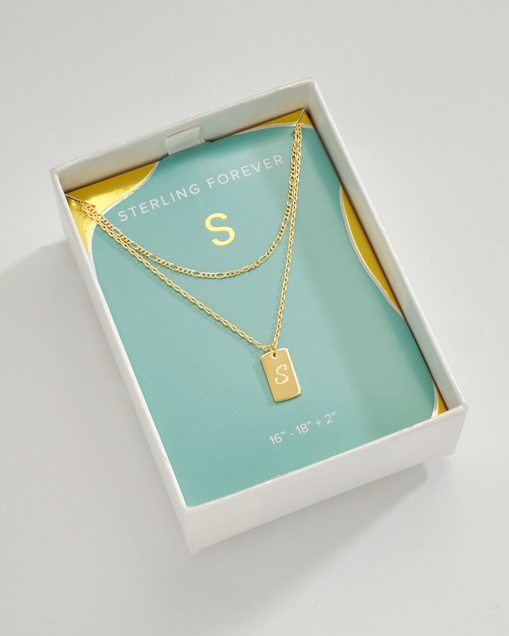 Layered Chain Necklace for Women - Initial Pendant Necklace, Dainty Gold & Silver Jewelry Gift for Her - Perfect for Everyday Wear, Date Night & Special Occasions
