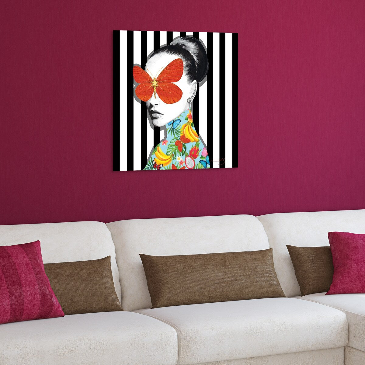 Elegant Frameless Tempered Glass Wall Art with Floral Design - Perfect for Living Room, Bedroom & Office Decor
