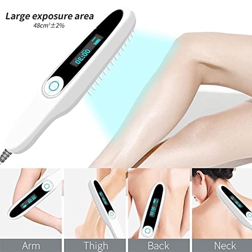 YZILXY UVB Phototherapy Lamp for Psoriasis & Eczema - Home UV Light Therapy with Digital Timer, Controller & Safety Goggles - Portable Treatment Device for Men & Women - Perfect for Home Use, Travel & Dermatology Care