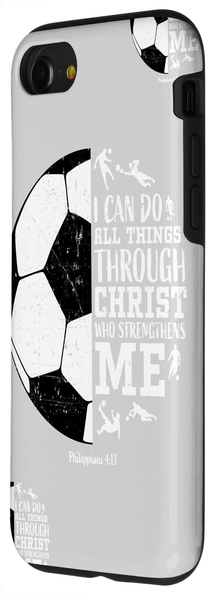 iPhone SE (2020) / 7 / 8 Soccer Player Christian Phone Case - Perfect Gift for Boys, Girls & Kids - Durable Protection for Sports & Daily Use