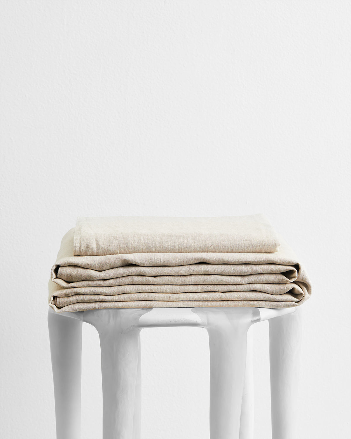 100% French Flax Linen Sheet Set - Organic Oatmeal Color - Breathable & Soft Bedding for All Seasons - Perfect for Master Bedroom, Guest Room & Vacation Homes