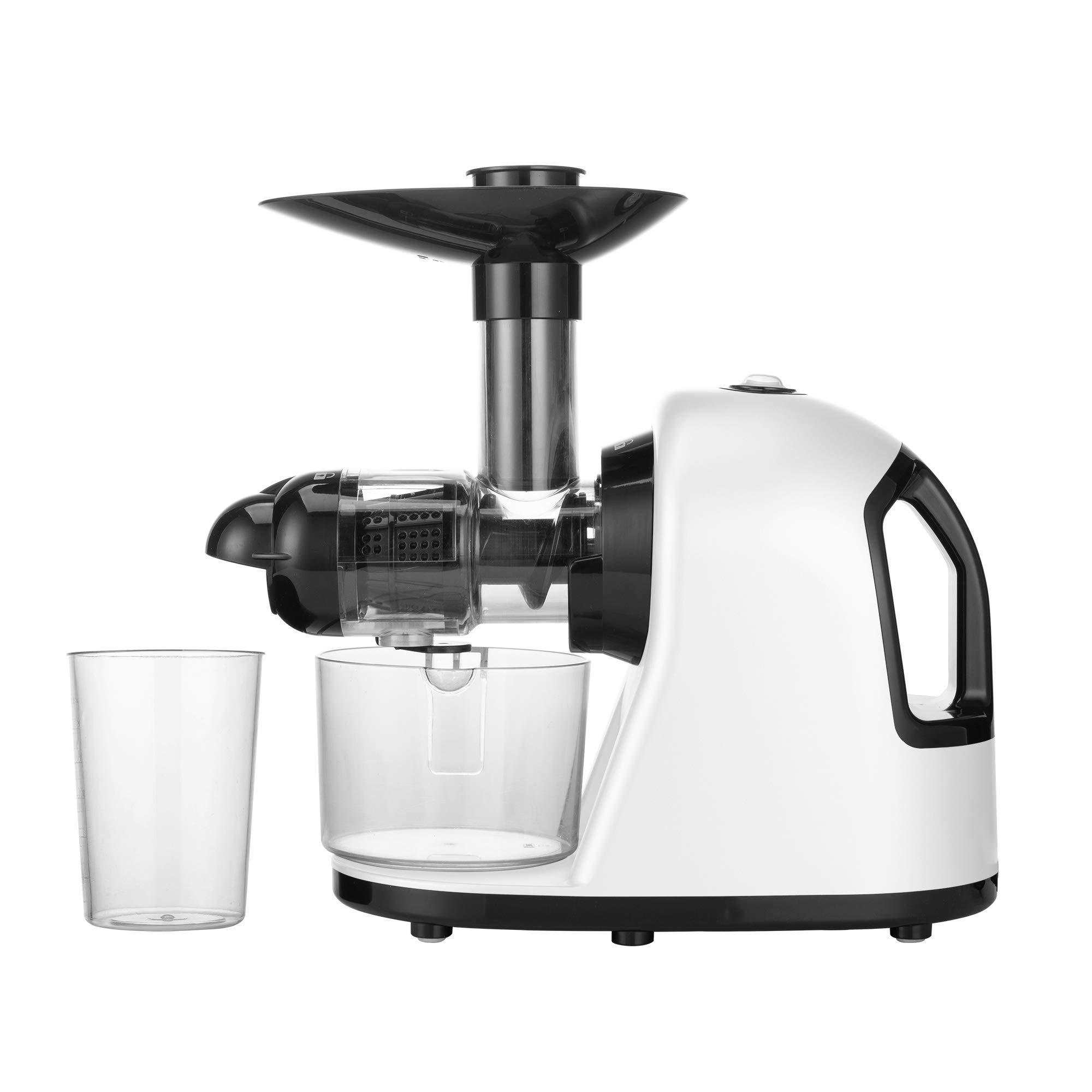 Caynel Slow Masticating Juicer - Quiet Motor, High Nutrient Extraction, Easy to Clean with Safety Lock & Wide Chute - Perfect for Wheatgrass, Fruits, Vegetables & Healthy Juicing at Home