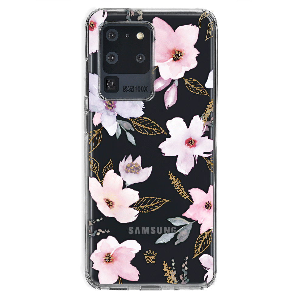 Magnolia Floral Samsung Phone Case - Elegant Flower Design Protective Cover for Samsung Galaxy S21/S20/Note 20 - Perfect for Spring Fashion & Everyday Use