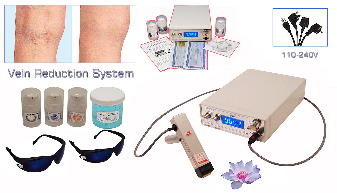 Spider & Varicose Vein Removal Machine - Laser Treatment System for Legs, Face & Nose - At-Home Vein Therapy for Smooth Skin & Circulation