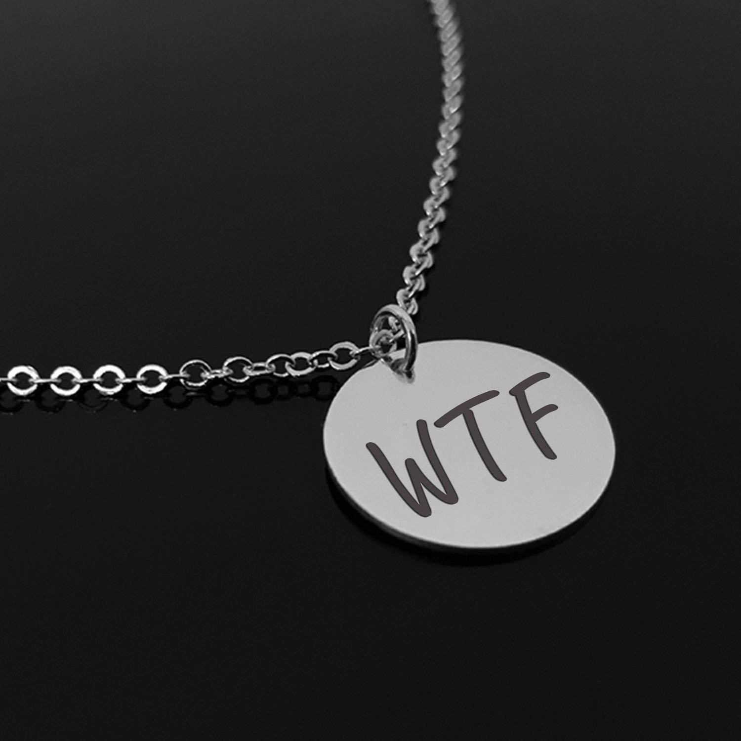 WTF Necklace - Best Friends BFF Necklace Set for Sister, Girlfriend & Bestie | Cute Matching Jewelry Gift for Women | Perfect for Birthdays, Anniversaries & Friendship Day