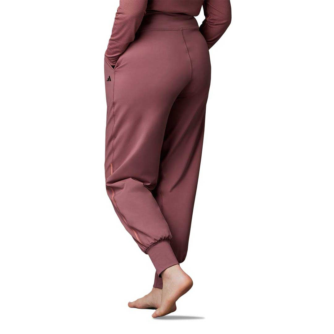 Adidas Women's Plus Size Authentic Balance Yoga Pants HZ6313 - High Waisted Stretchy Workout Leggings for Yoga, Gym & Lounge Wear