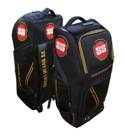 Premium Cricket Kit Bag 2024 - Large Black Cricket Equipment Bag (34