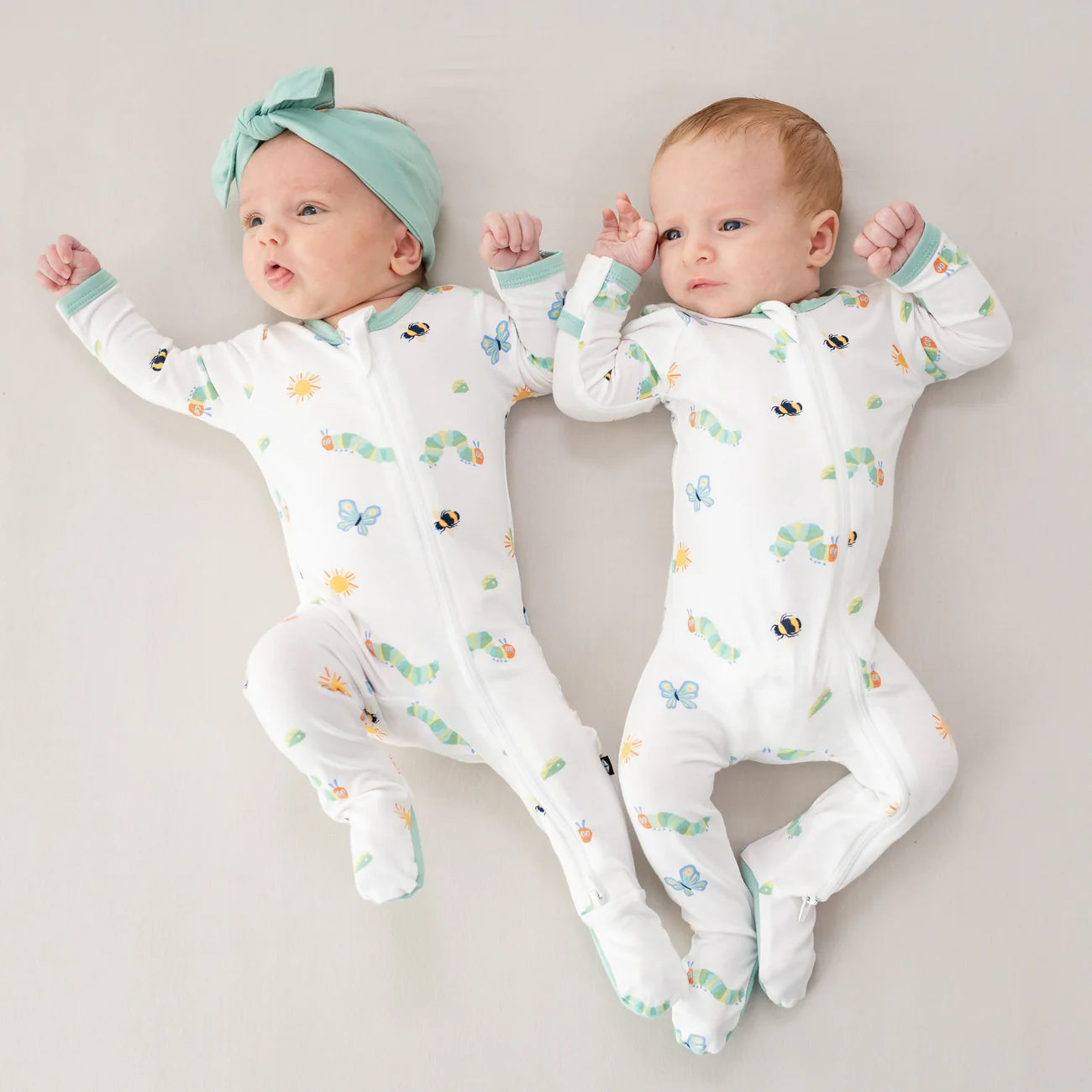Zippered Footie Pajamas - The Very Hungry Caterpillar & Friends Baby Sleepwear | Cozy Infant One-Piece for Bedtime & Nursery