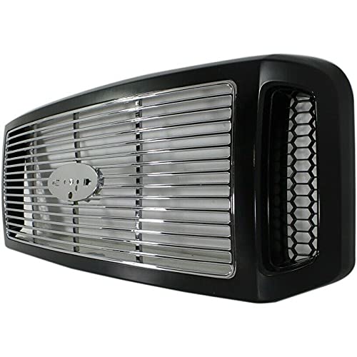 Replacement Grille Assembly for 2005-2007 Ford F-250 Super Duty Harley-Davidson Edition with Chrome Insert - Perfect for Truck Upgrades & Restoration Projects