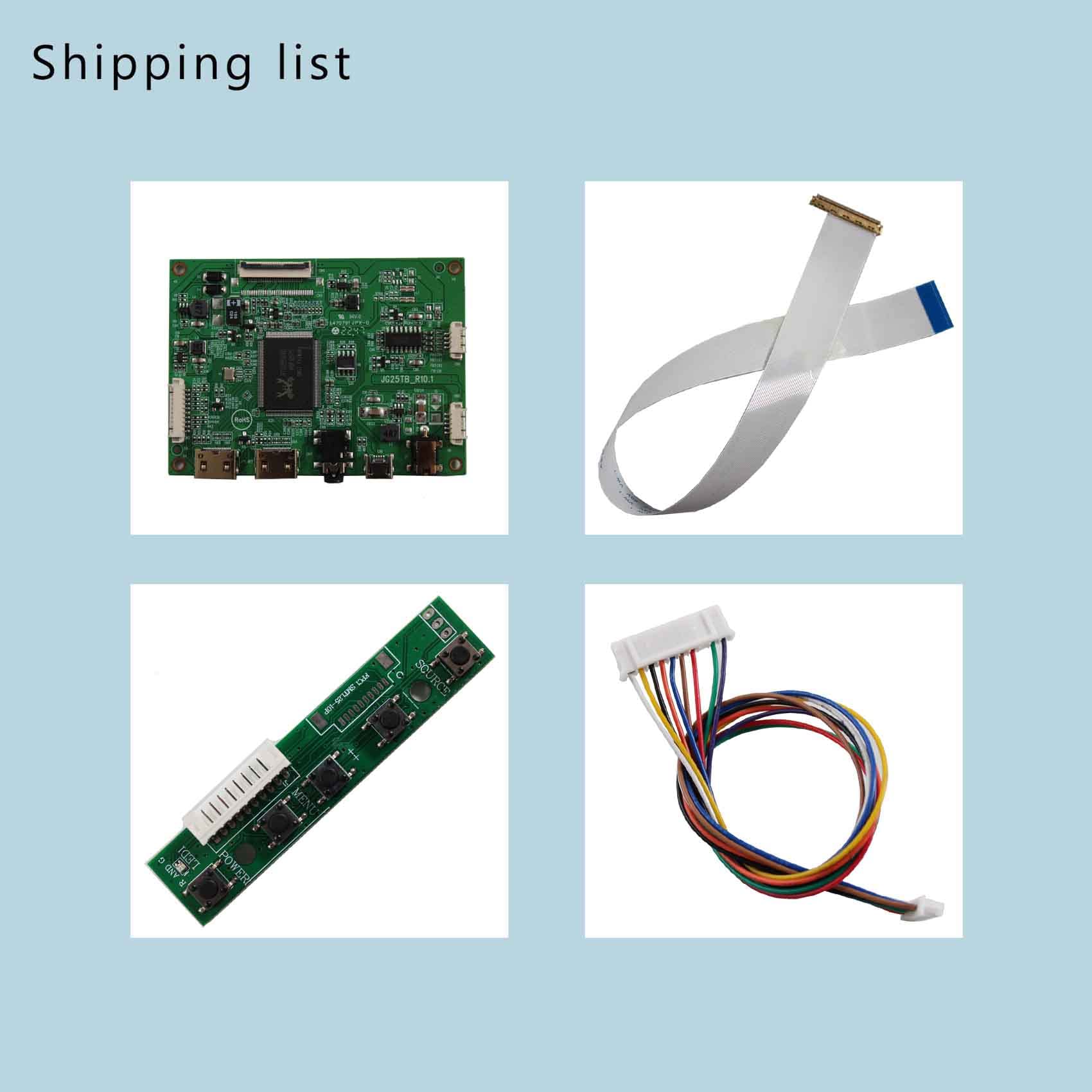 VSDISPLAY HDMI LCD Controller Board for 12.6inch 1920x515 LCD Screen - DIY Digital Signage, Raspberry Pi Display, Custom Monitor Setup for Home & Office