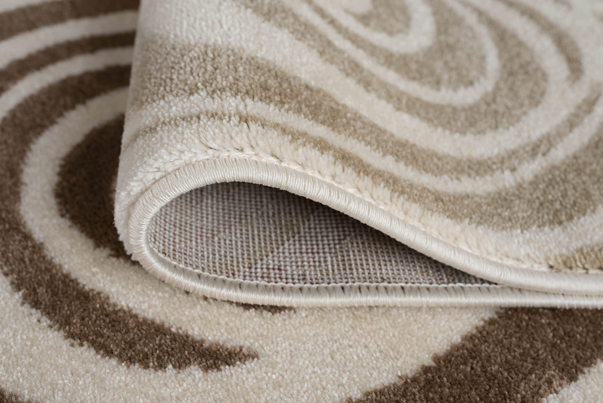 Joelle Modern Abstract Ivory Rectangle Area Rug 8x10 Feet - Soft Plush Living Room Rug for Bedroom, Dining Room & Office Decor