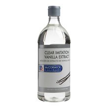 McCormick Clear Imitation Vanilla Extract - 1 Quart (32 oz) Bottle, 6-Pack Bulk Case | Perfect for Baking, Cooking & Flavoring Desserts, Coffee & Cocktails