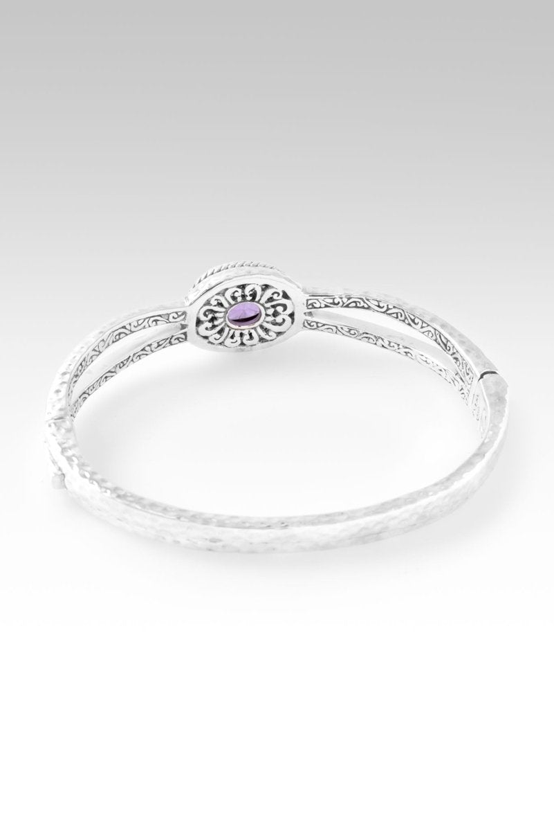 Seek Wisdom Bangle™ - Genuine Amethyst Crystal Bracelet for Women | Spiritual Healing Jewelry for Meditation, Yoga & Positive Energy