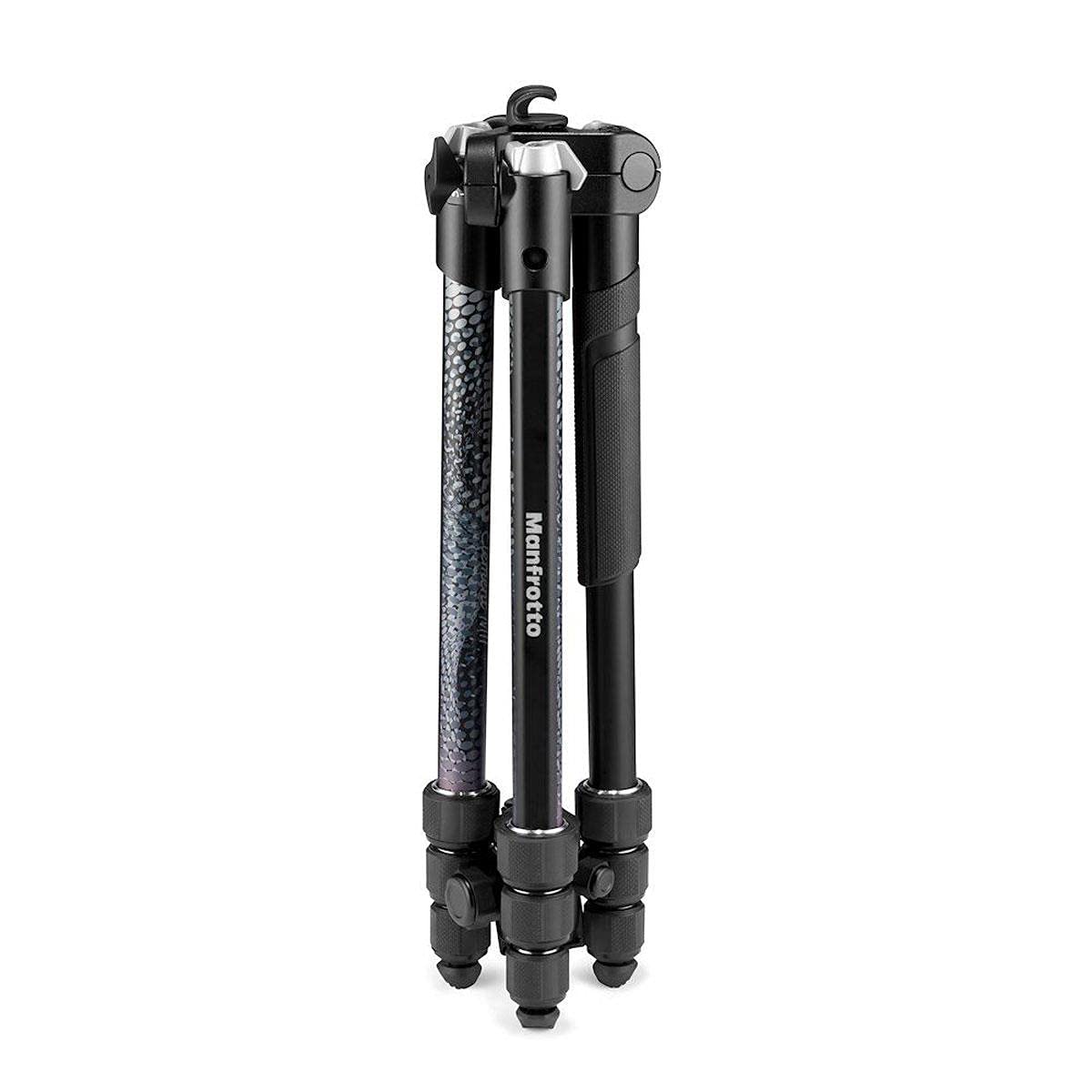 Manfrotto Element MII MKELMII4BK-BH Lightweight Aluminum Travel Tripod with Arca-Compatible Ball Head & Carry Bag - 4-Section Legs, Twist Locks, 8kg Capacity for DSLR & Mirrorless Cameras - Perfect for Travel Photography, Vlogging & Outdoor Shoots