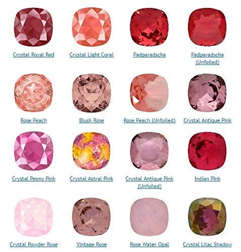 Genuine 12mm Austrian Crystal Blush Rose Cushion Cut Earrings - Rose Gold Finish with Clear Accents | Perfect for Weddings, Date Nights & Special Occasions