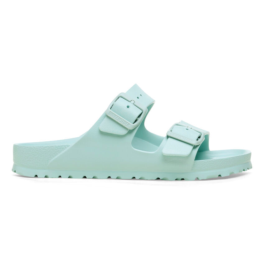 Birkenstock Women's Arizona EVA Essentials Sandal | Comfortable Slide Sandals for Women | Surf Green | Beach, Pool & Summer Outdoor Wear