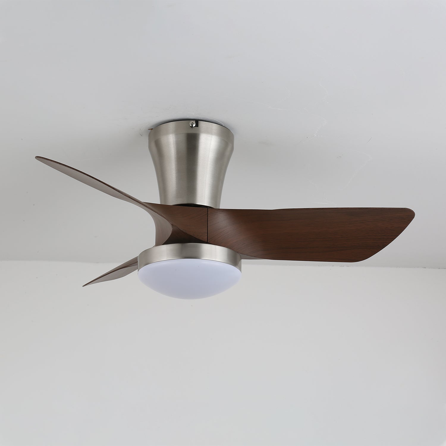 Lirien Ceiling Fan with Light Kit - Energy Efficient LED Flush Mount Ceiling Fan for Bedroom, Living Room & Office - Quiet Remote Control, Reversible Motor, 3 Speeds (52 Inch, Matte Black)