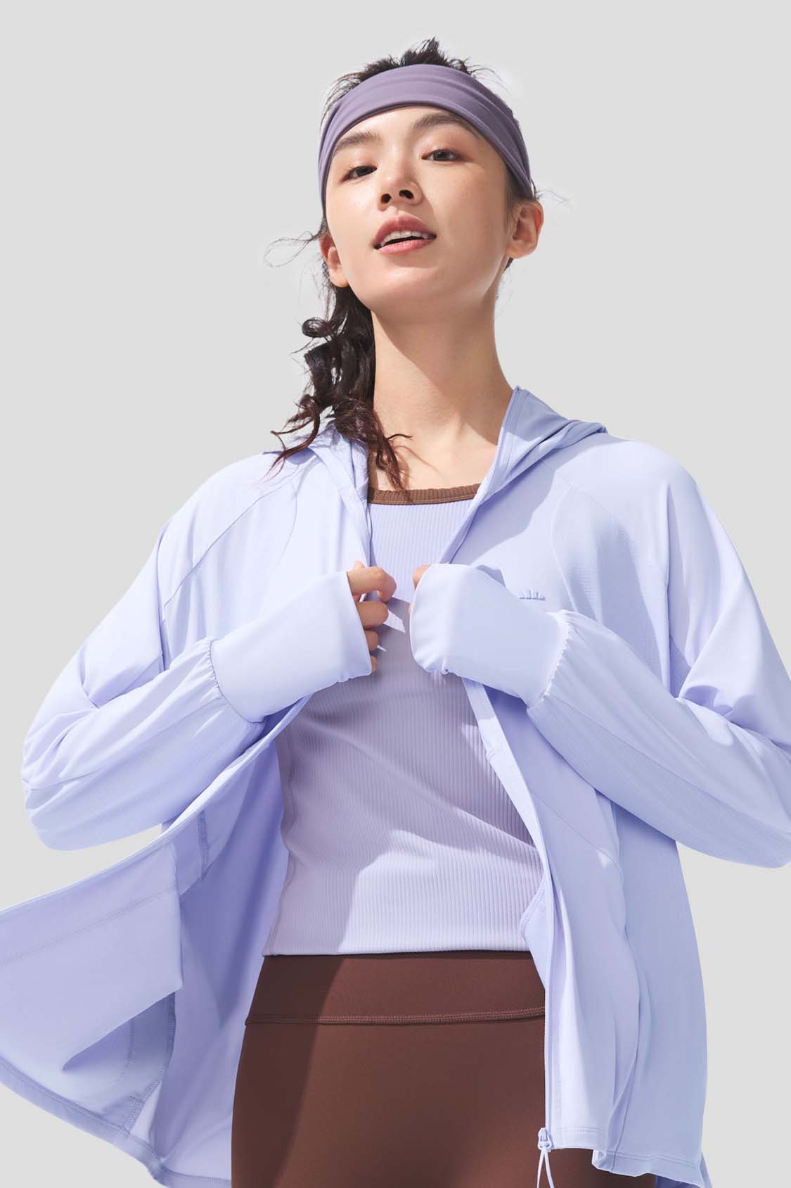 Lush Women's Cooling Loose Sun Jacket UPF100+ UV Protection Lightweight Breathable Summer Cover-Up for Beach, Pool & Outdoor Activities