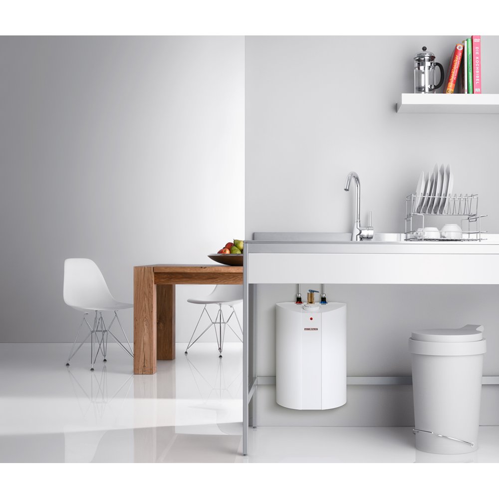 Stiebel Eltron 229729 4 Gallon Mini Tank Water Heater - 120V, 1200W, White - Perfect for Small Bathrooms, RVs & Off-Grid Living