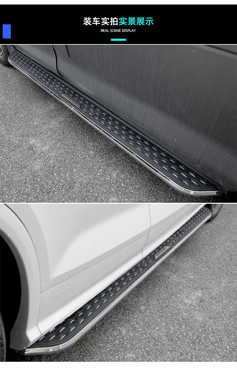 Durable Aluminum Running Boards & Side Steps Nerf Bars for Toyota Harrier Venza 2021 2022+ | Heavy-Duty Off-Road Protection & Easy Step Access for SUV Adventures