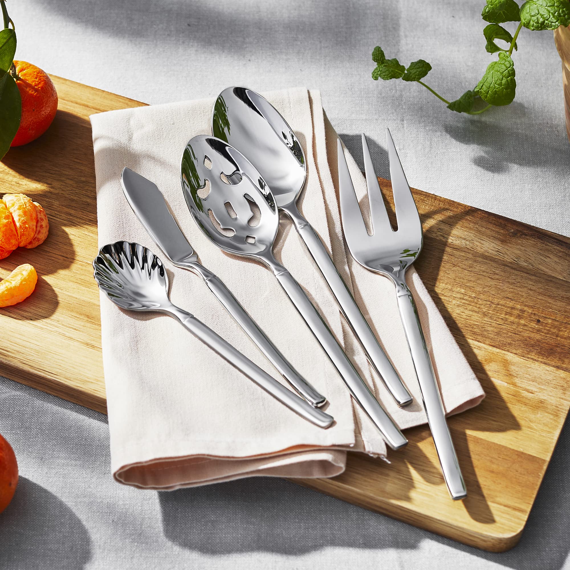ZWILLING Premier Series Opus 45-Piece Stainless Steel Flatware Set - 300-Year Crafted Special Formula Steel, Dishwasher Safe, Service for 8 - Perfect for Fine Dining, Wedding Gifts & Upscale Entertaining