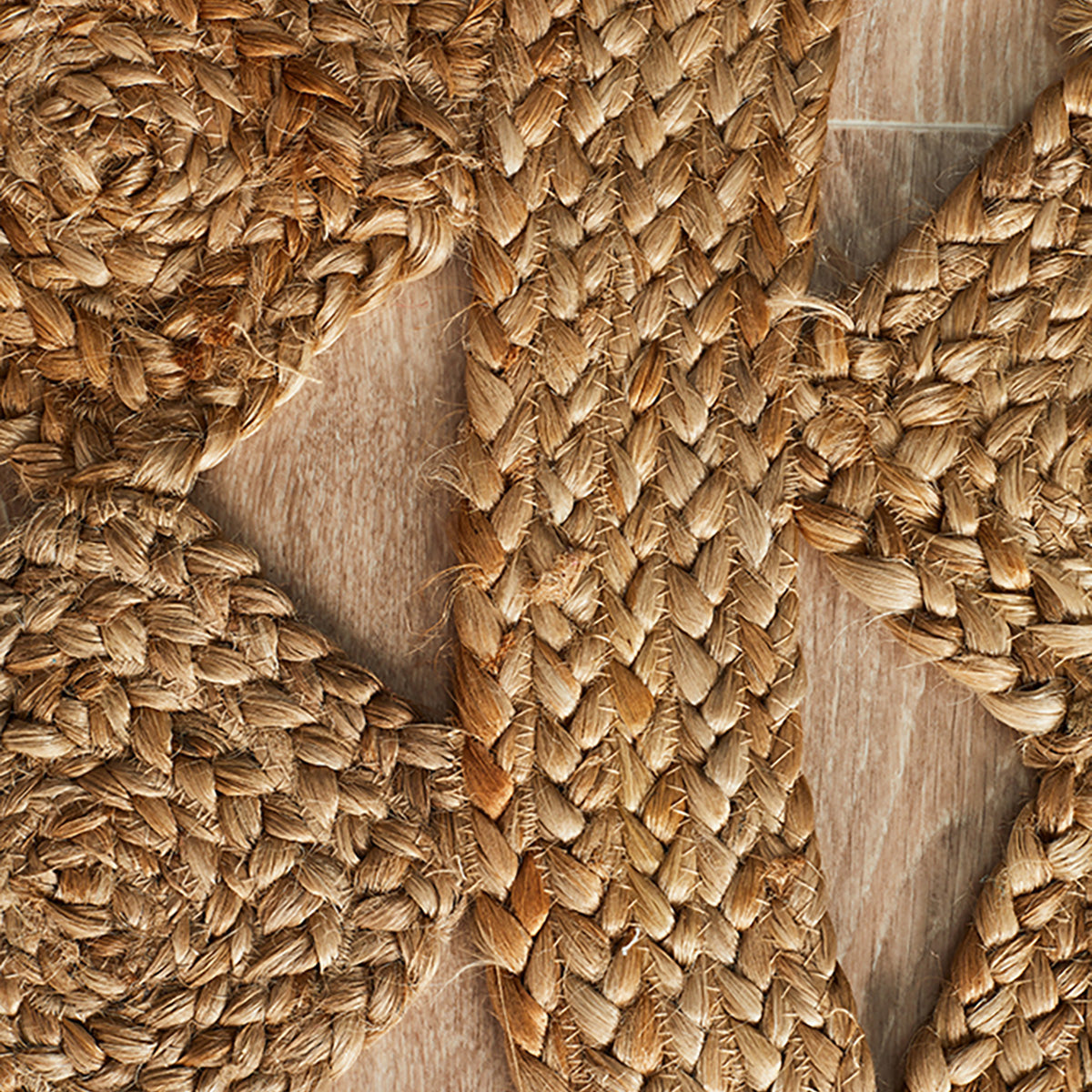 Atrium Tessellate Round Jute Rug - Natural Handwoven Boho Chic Area Rug for Living Room, Bedroom, or Nursery Decor