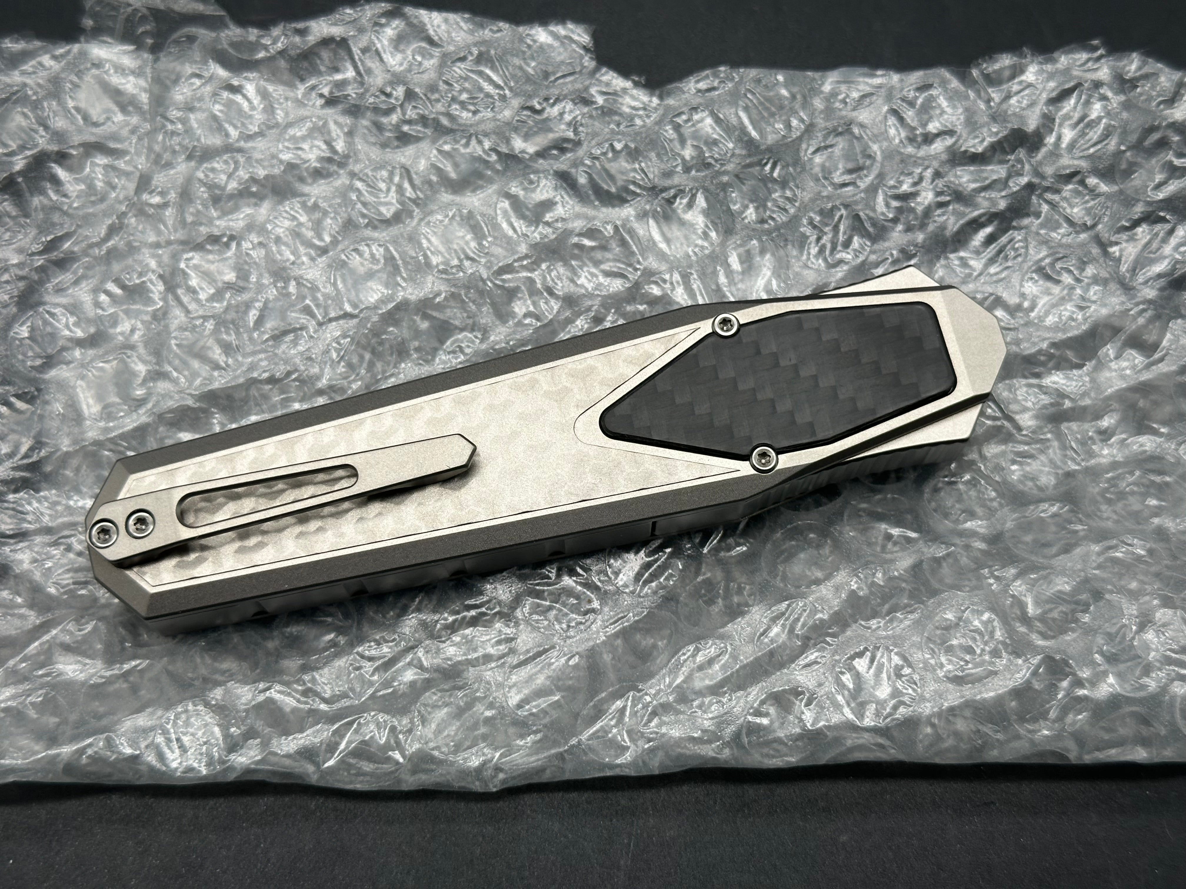 Premium Remette Swordfish Titanium Handle Folding Knife with M390 Super Steel Blade - Ideal for Outdoor Camping, Hunting, and Everyday Carry (EDC)