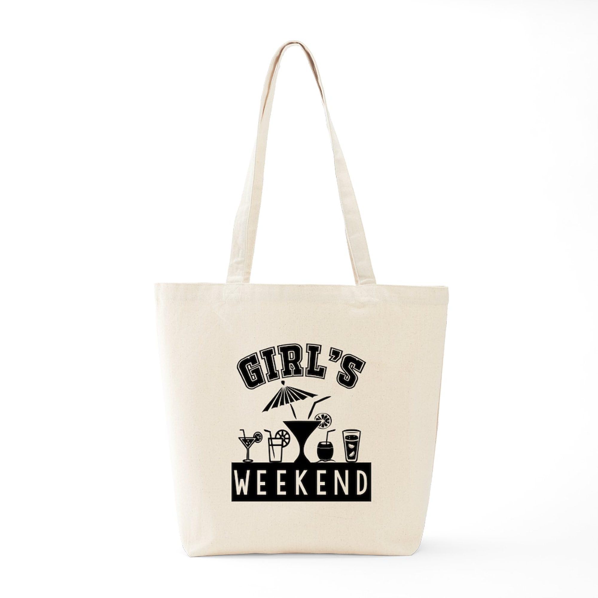 Stylish Natural Canvas Tote Bag for Girls - Reusable Weekend Shopping Bag | Perfect for Beach Trips, Groceries & School Essentials
