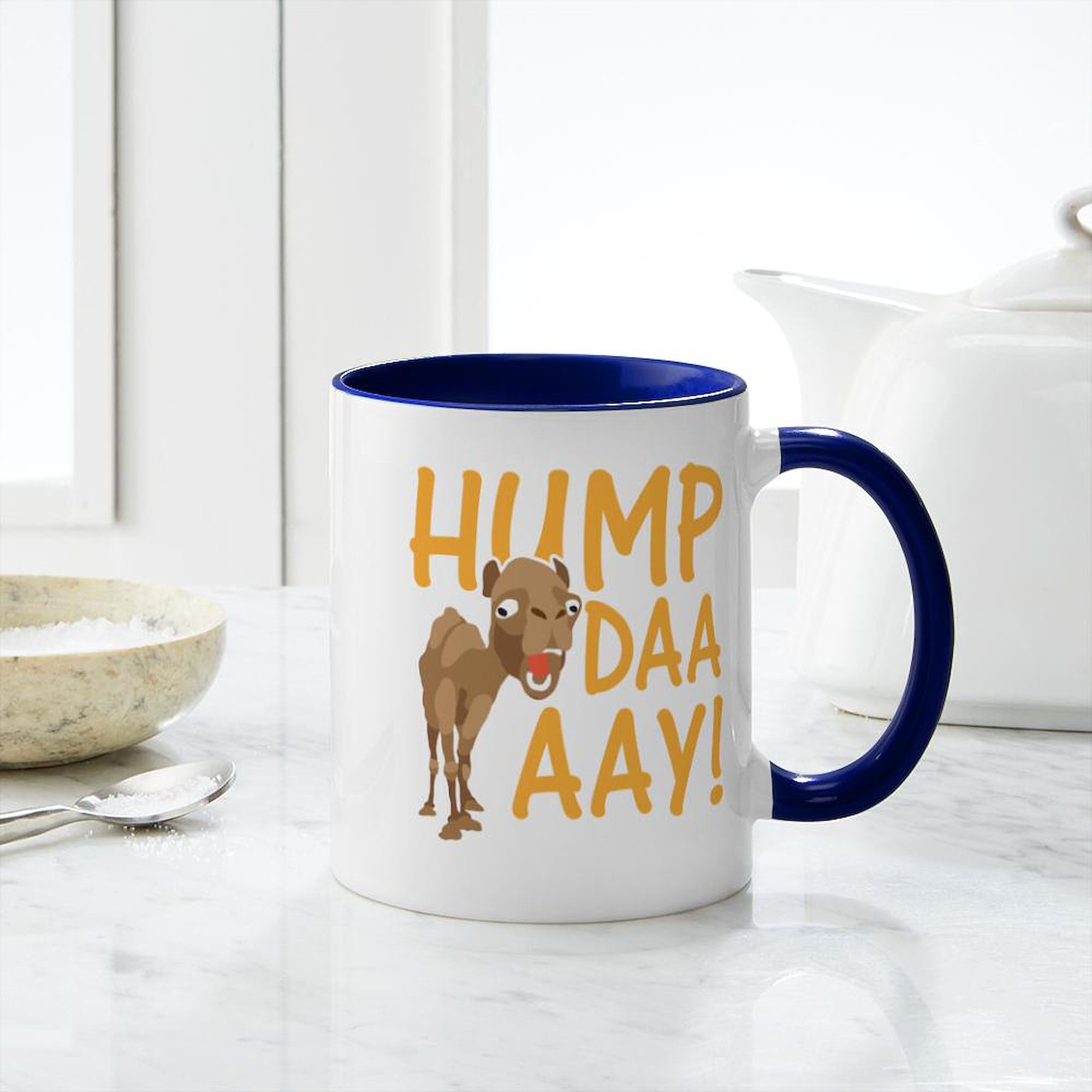 Hump Day! 11 oz (325 ml) Ceramic Coffee Mug - Funny Wednesday Work Humor Gift for Office, Coworkers & Coffee Lovers - Perfect for Morning Brews, Tea & Office Break Room Use