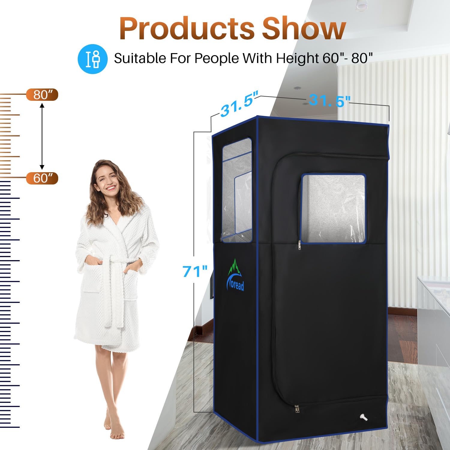 Portable Home Sauna Tent with 2.6L 1000W Steamer & Remote Control - Personal Steam Sauna for Relaxation, Detox & Weight Loss - Perfect for Home Spa, Yoga Recovery & Stress Relief