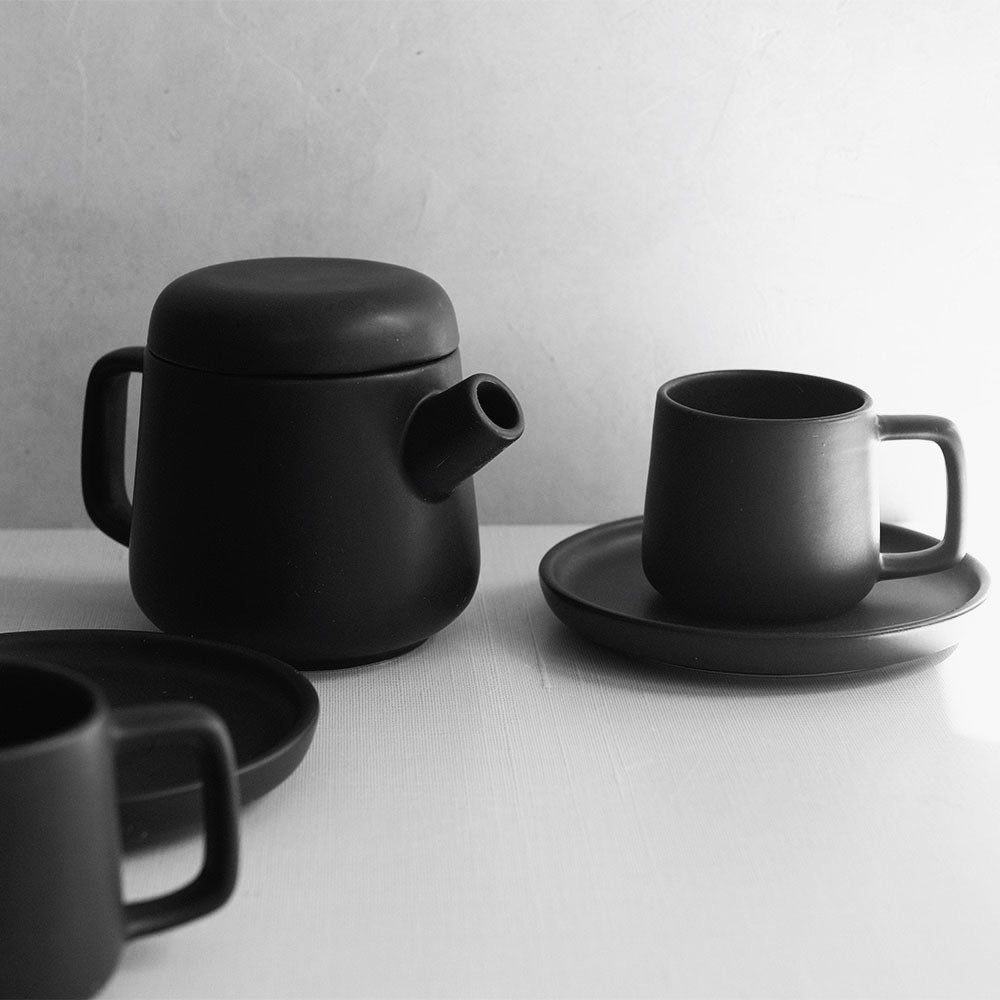Premium Ceramic Teapot Set with Infuser - 6 Cup Capacity, Elegant Porcelain Tea Pot with 4 Matching Cups - Perfect for Afternoon Tea, Gifts & Home Decor
