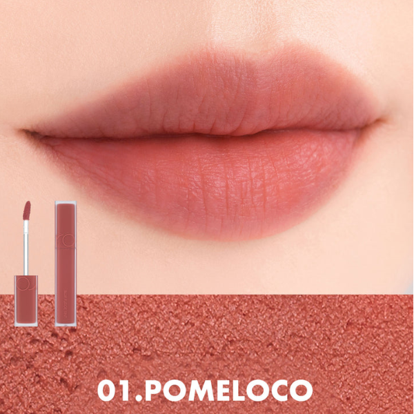 Pomeloco Blur Fudge Tint - Long Lasting Matte Lipstick for Women, Hydrating & Non-Drying Lip Stain, Vegan & Cruelty Free - Perfect for Everyday Wear, Date Night & Special Occasions