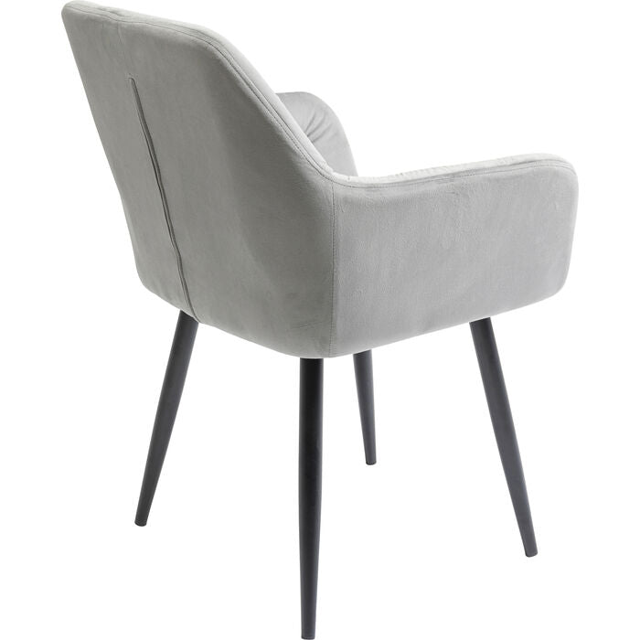Kira Grey Armrest Chair - Ergonomic Office & Gaming Chair for Home & Workspace - Comfortable Support for Long Hours of Sitting