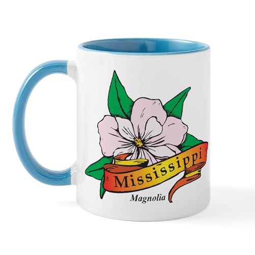 White/Blue Inside - Mississippi Mug