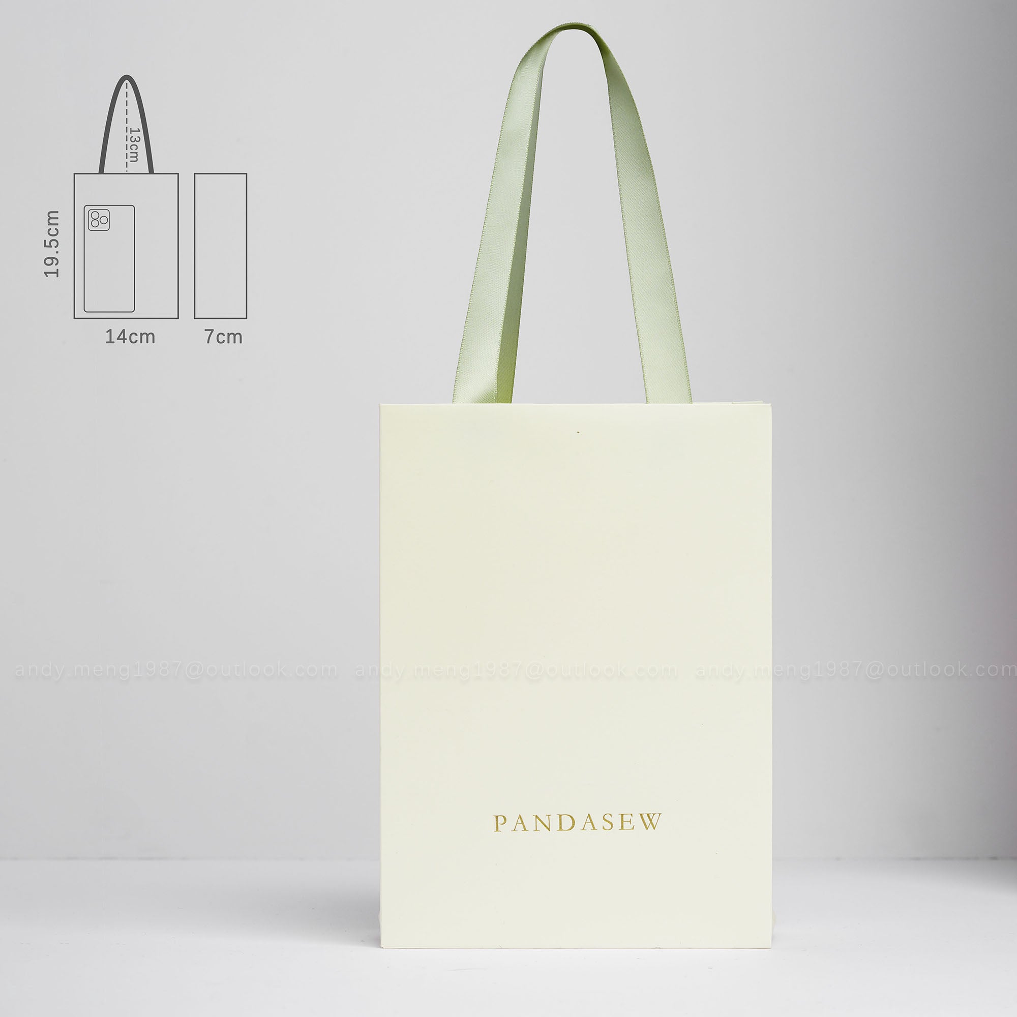 50pcs Custom Printed Paper Gift Bags with Logo - 5.5x2.8x7.7 Inches Eco-Friendly Kraft Wedding Favor Bags, Thank You Bags, Party Favor Bags (STB 191) - Perfect for Weddings, Baby Showers, Corporate Events & Retail Packaging