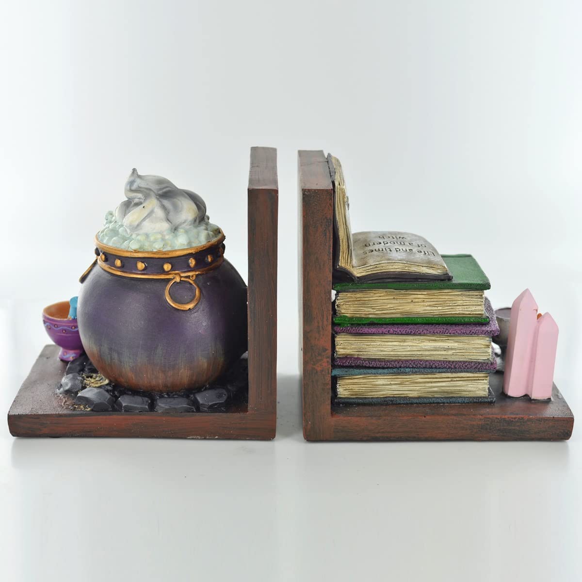 Witches Cauldron Shelf Organizer - Halloween Decor & Witchcraft Supplies for Home, Altar & Witchy Room Decor - Perfect for Spooky Season & Wiccan Rituals