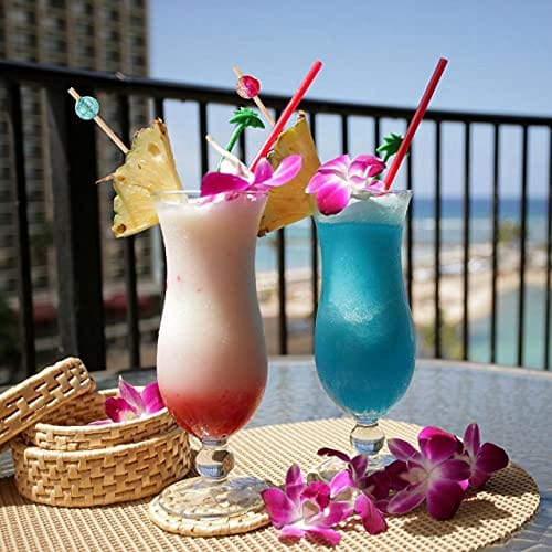 ALINK 100 Pack Colorful Wooden Cocktail Picks - 4.72 Inch Party Appetizer Toothpicks for Cocktails, Appetizers & Charcuterie Boards - Perfect for Weddings, BBQs & Entertaining Guests