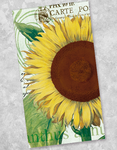Premium Sunflower Guest Towel Napkins - 40 Count, Soft & Absorbent for Parties, Weddings & Home Decor