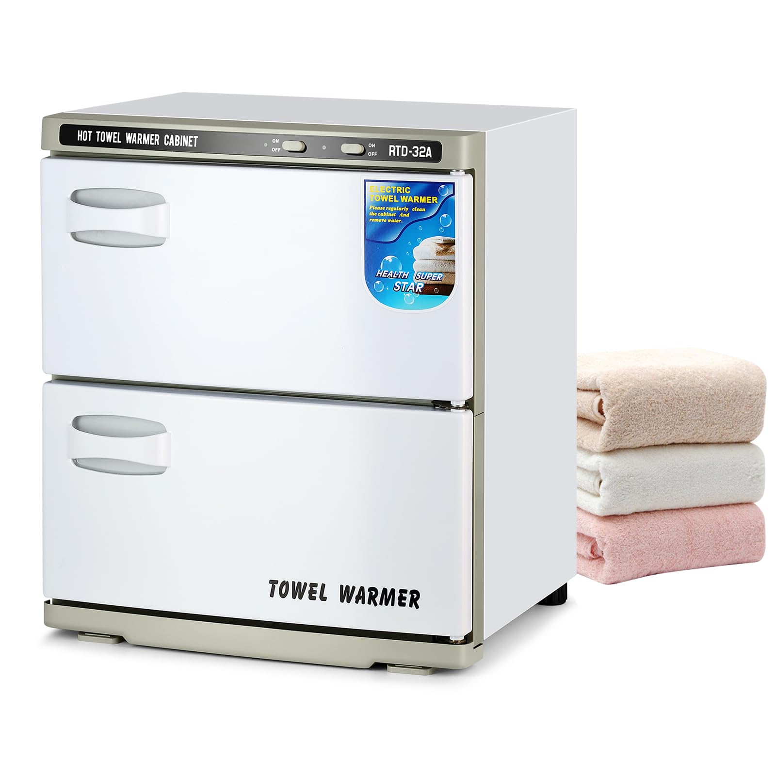 32L Professional Hot Towel Warmer Cabinet - 2-in-1 Heated Towel Storage & Warmer for Spa, Salon & Massage | Perfect for Facial Treatments, Barber Shops & Beauty Clinics | Commercial & Home Use