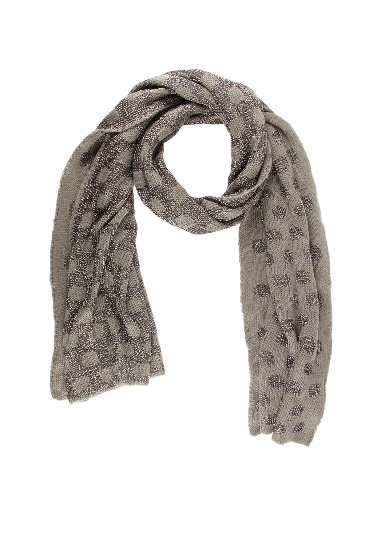 Stylish Nialey Polka Dot Scarf - Soft Fashion Accessory for Women - Perfect for Winter, Office & Casual Outfits