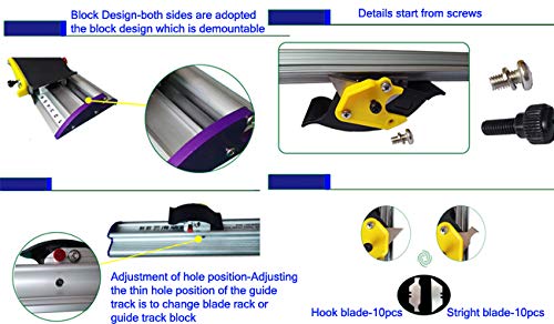 70cm Manual Sliding KT Board Trimmer - Precision Paper & Photo Cutter with Ruler for Scrapbooking, Card Making, and Craft Projects (27.5 Inch)