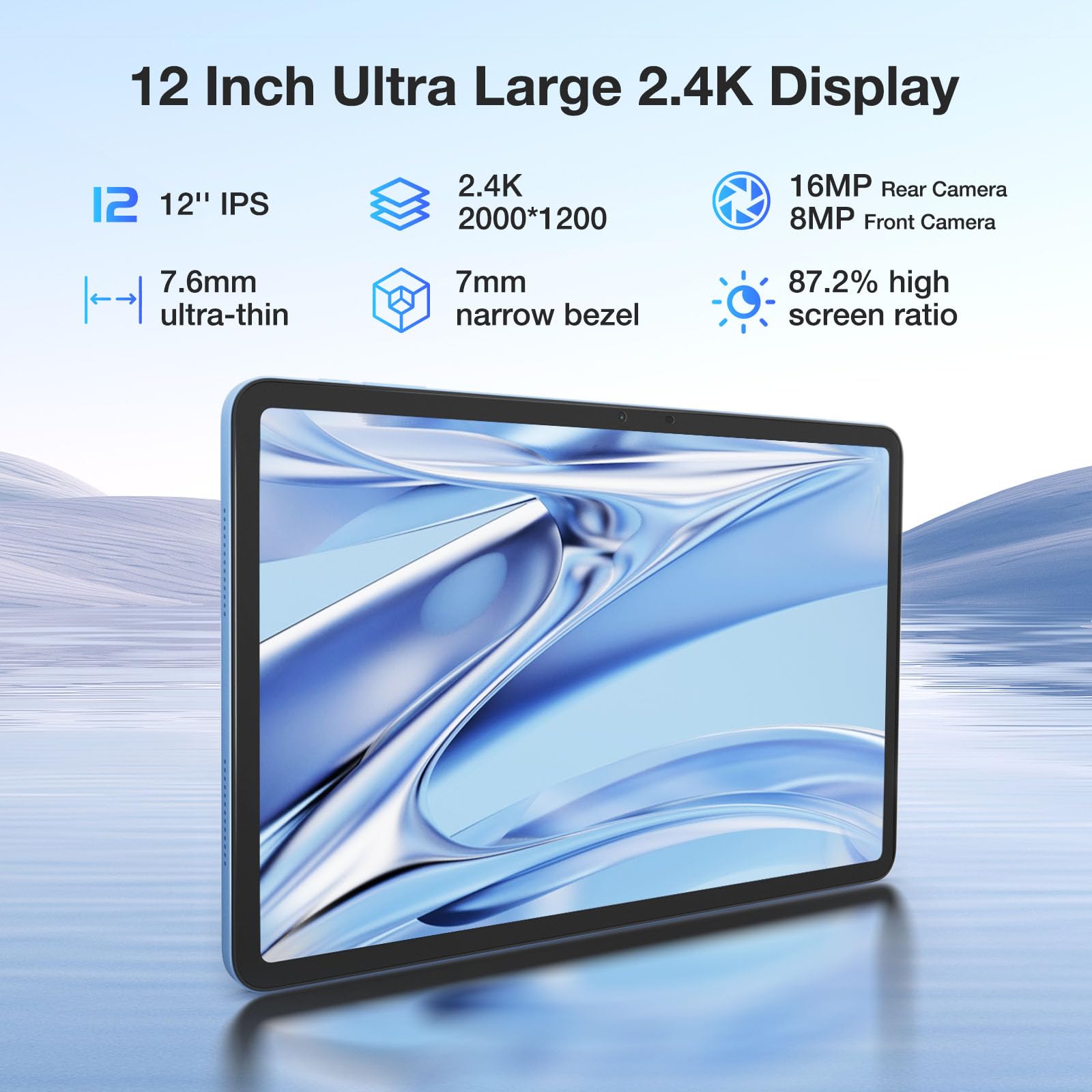 DOOGEE T20 Ultra Tablet 10.1 Inch Android 12 4G LTE 8GB RAM 256GB Storage - Perfect for Work, Study, and Entertainment on the Go