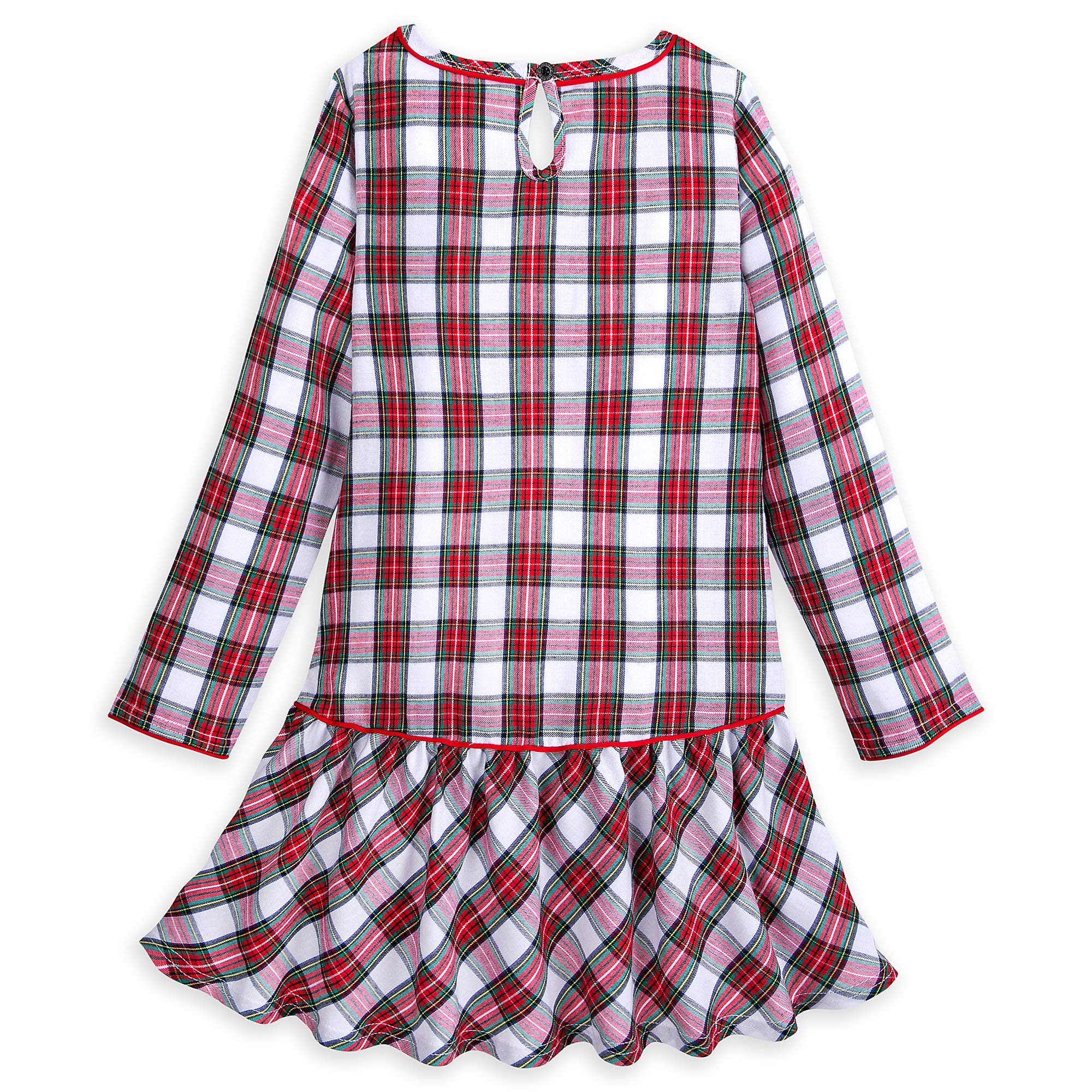 Disney Minnie Mouse Holiday Plaid Nightshirt for Girls - Soft Christmas Pajama Top for Kids - Perfect for Winter Sleepovers & Family Holiday Photos