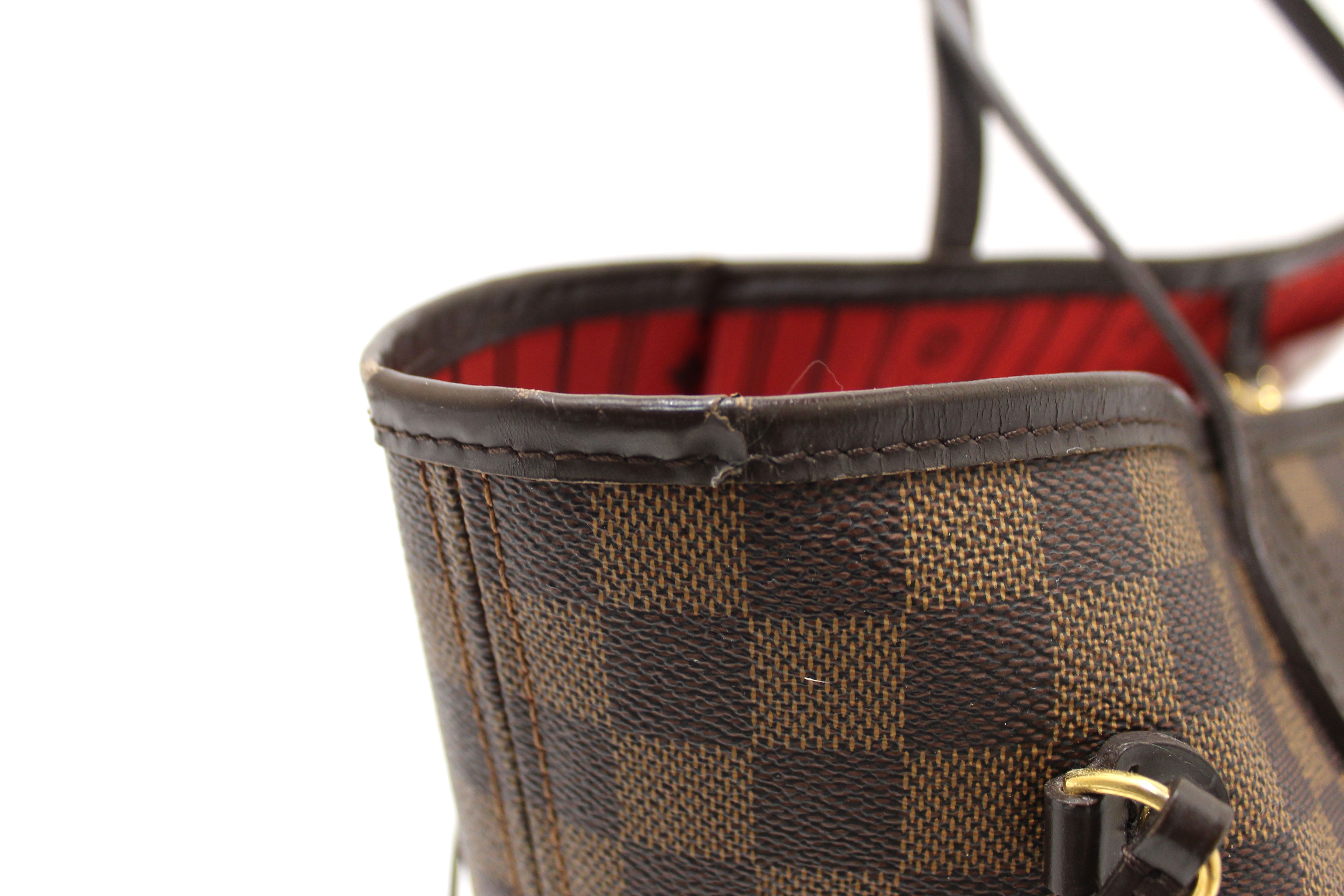 Authentic Louis Vuitton Damier Ebene Canvas Neverfull MM Tote Bag - Luxury Designer Handbag for Women, Perfect for Work, Travel & Everyday Use