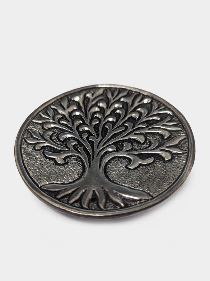 Namaste Tree of Life Aluminum Incense Holder - Spiritual Aromatherapy Accessory for Meditation, Yoga & Home Decor